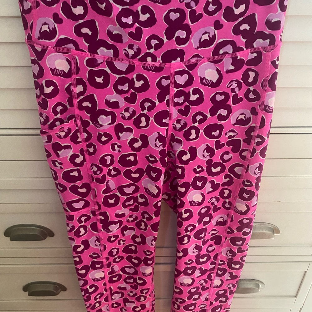 Lilly Pulitzer Pink and Purple Patterned Leggings